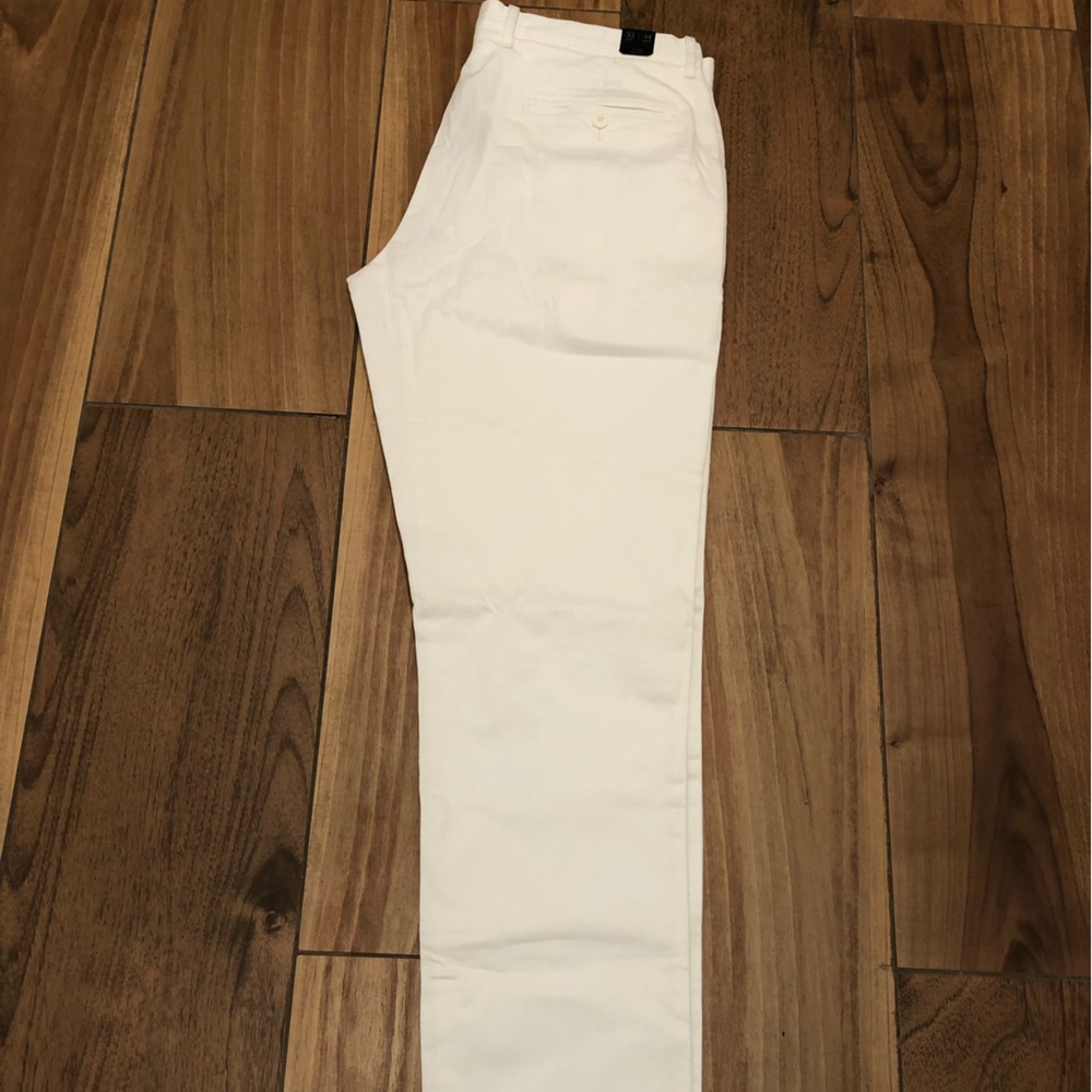 J.Crew mens pants 33x34 white